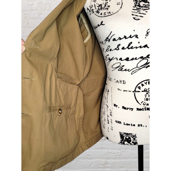 Orvis Womens Medium Camel Brown Chore Coat Outdoor Canvas Workwear Blazer Jacket - Picture 5 of 8